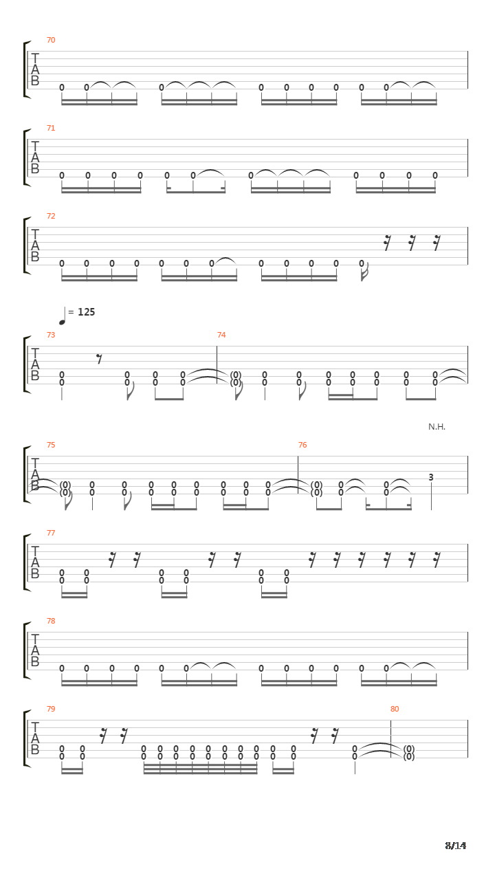 Protoman吉他谱