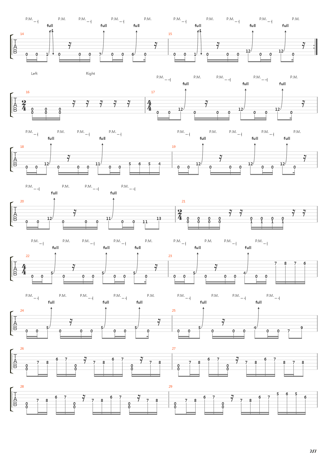 Maelstrom吉他谱