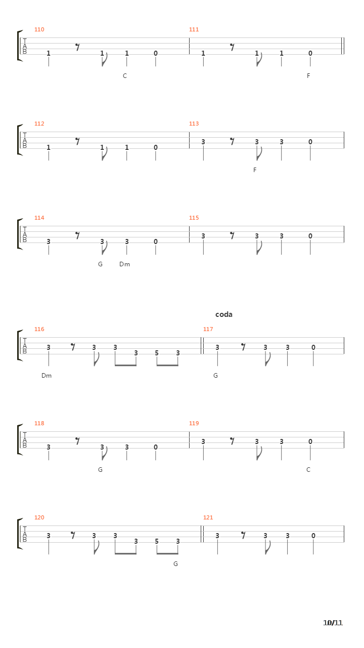 Angka 8吉他谱