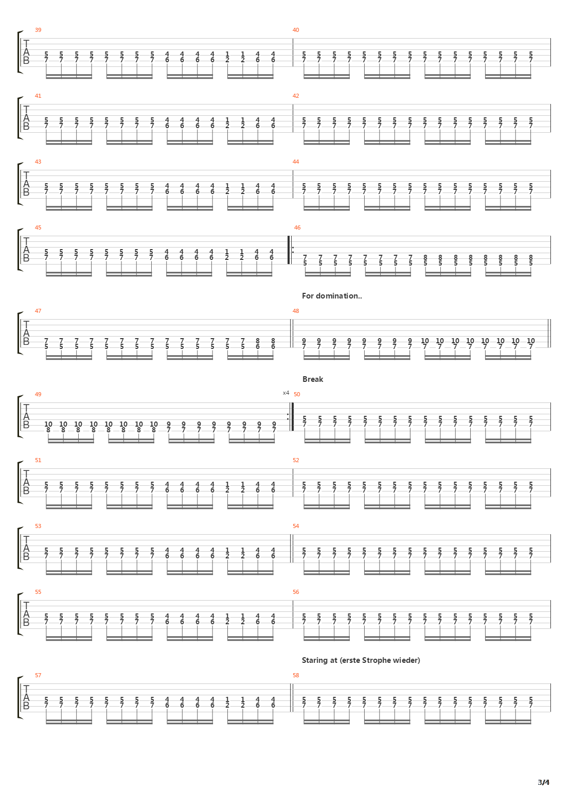 Dominanz吉他谱