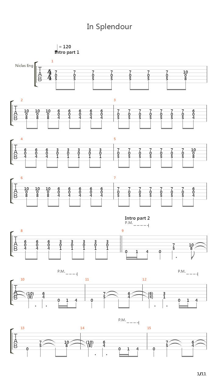 In Splendour吉他谱