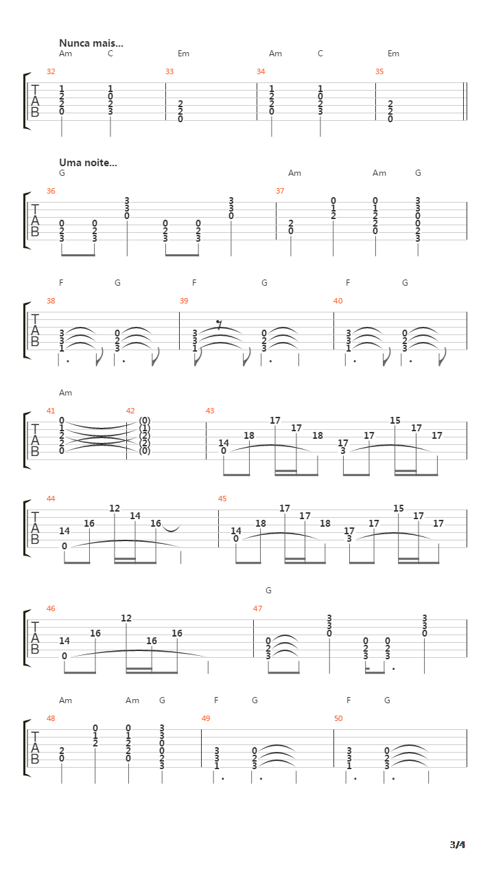 A Conquista Do Espelho吉他谱