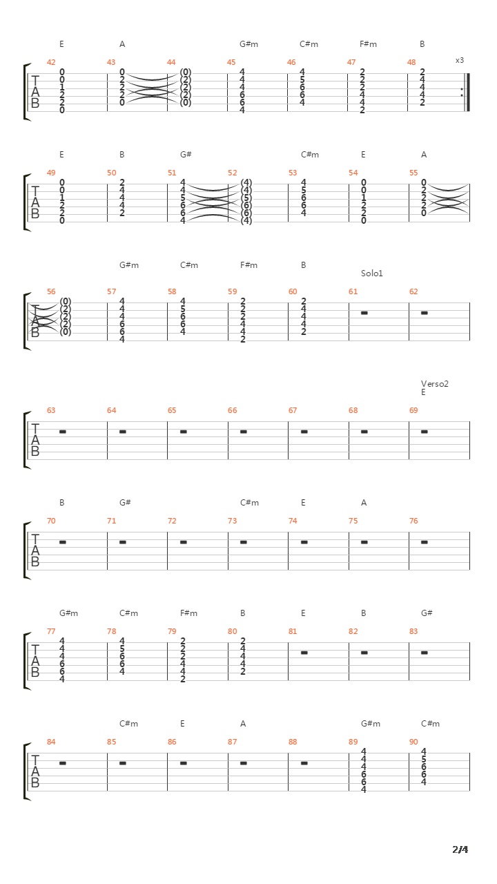 Piano Bar吉他谱