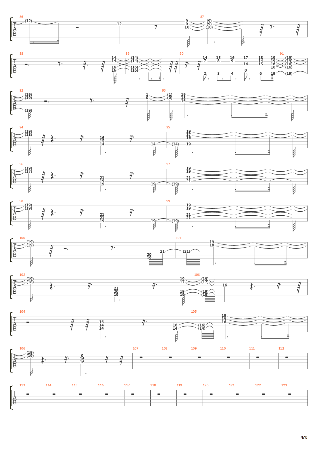 El Extranjero吉他谱