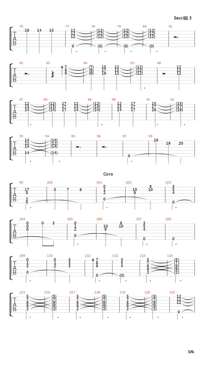 El Jinete吉他谱