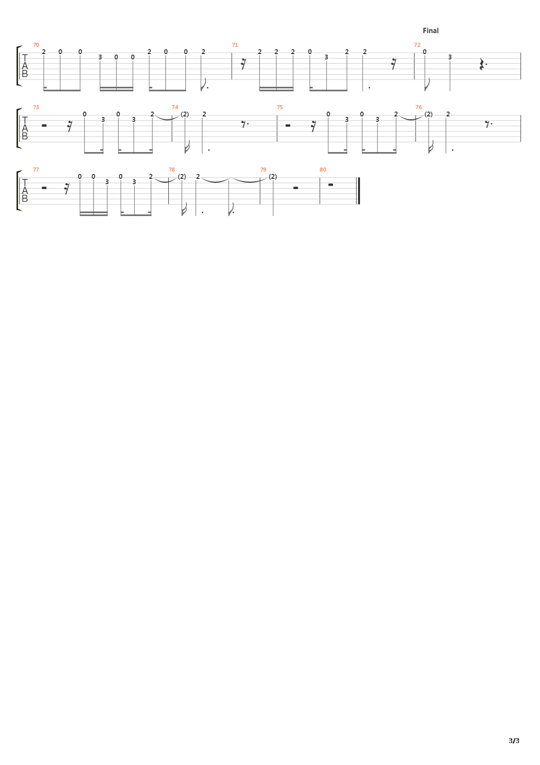 Negativo吉他谱