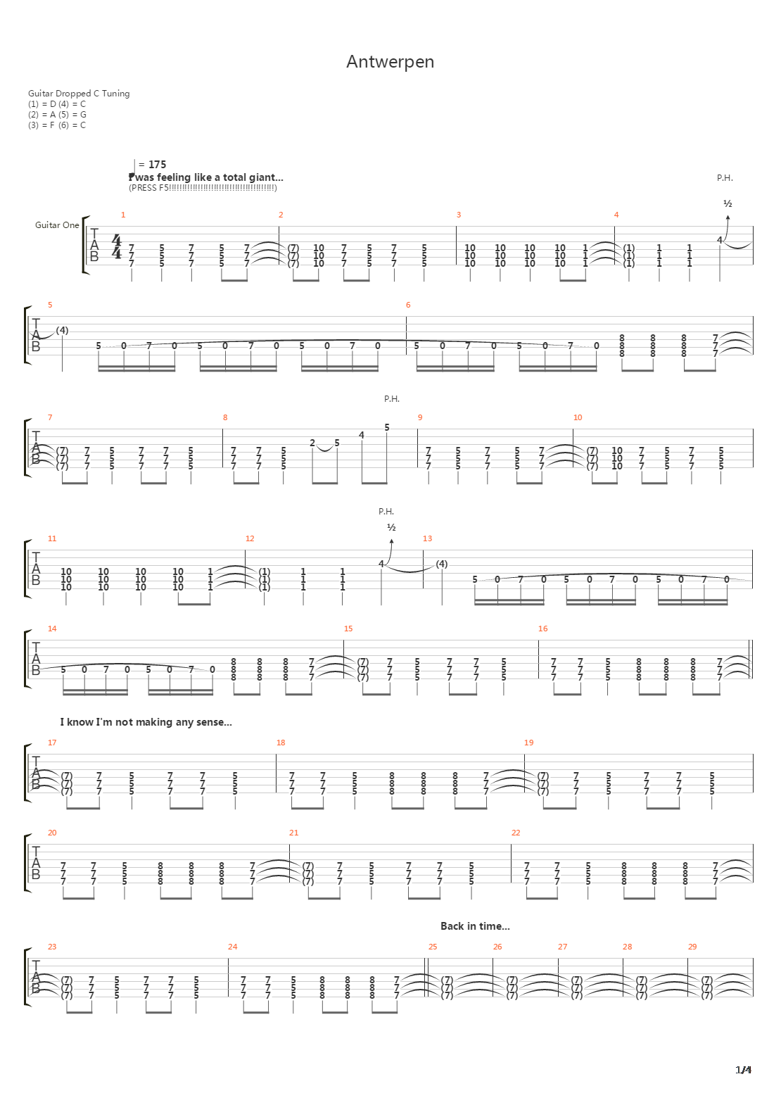 Antwerpen吉他谱