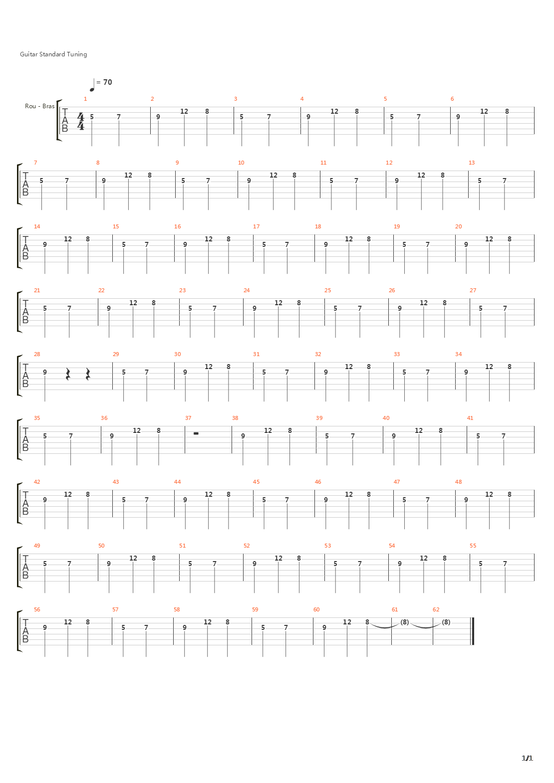 Fanfare For The Concious Man吉他谱