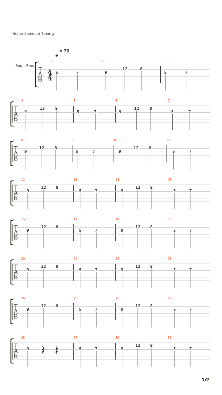 Fanfare For The Concious Man吉他谱