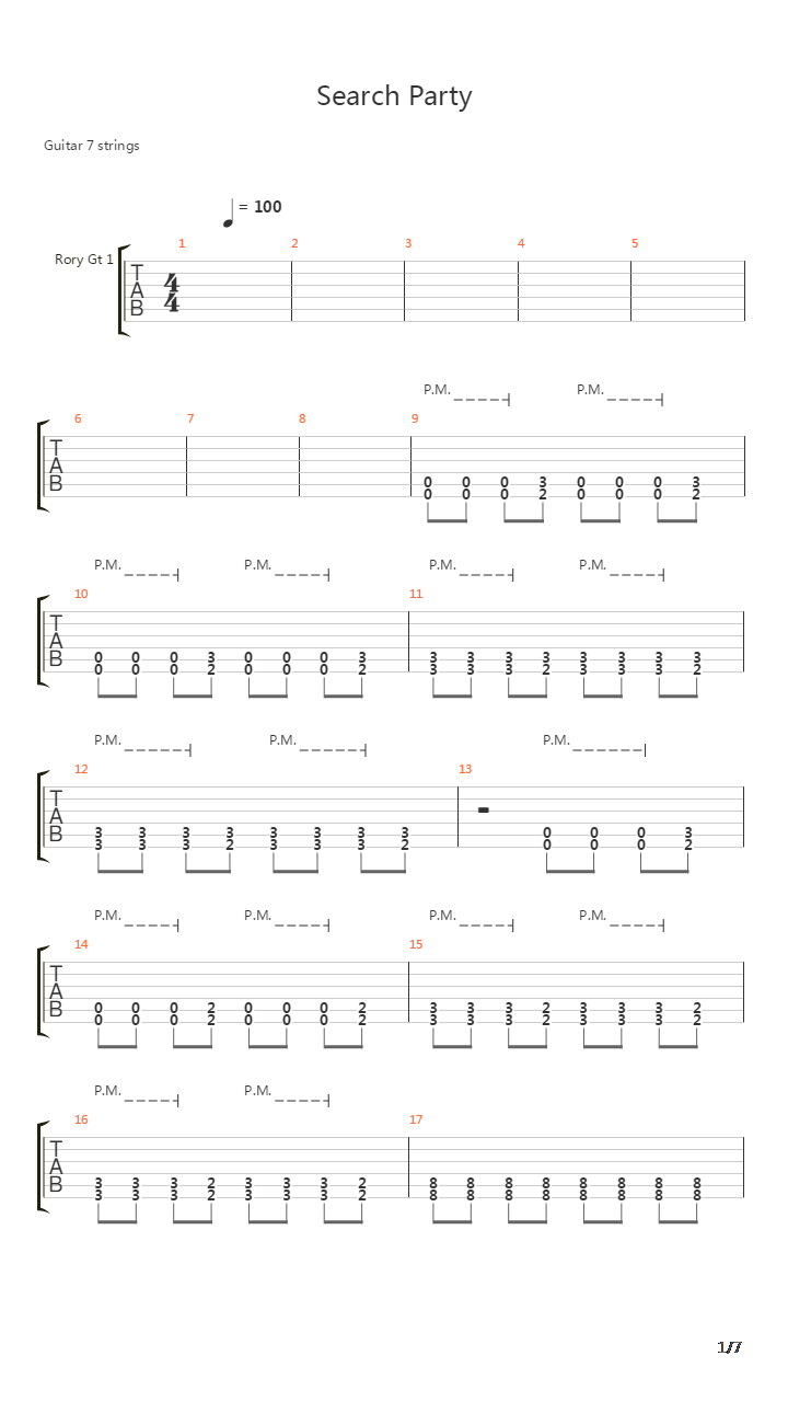 Search Party吉他谱