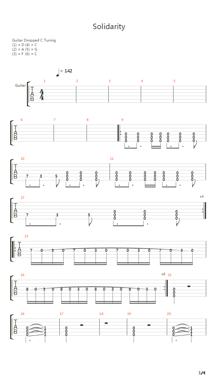 Solidarity吉他谱