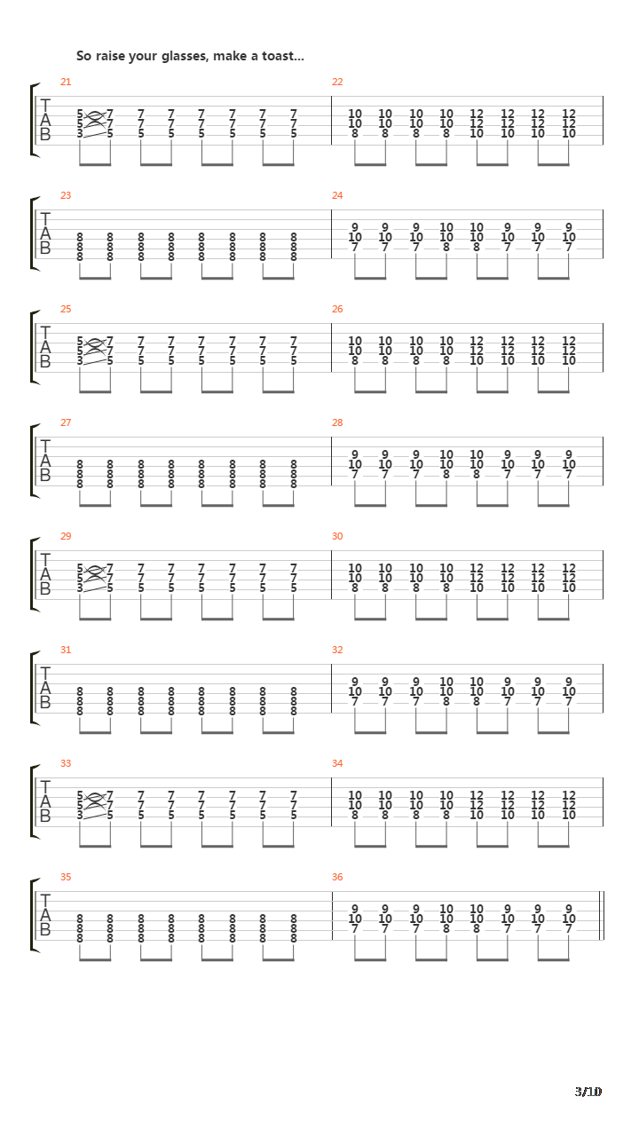 The Feast吉他谱