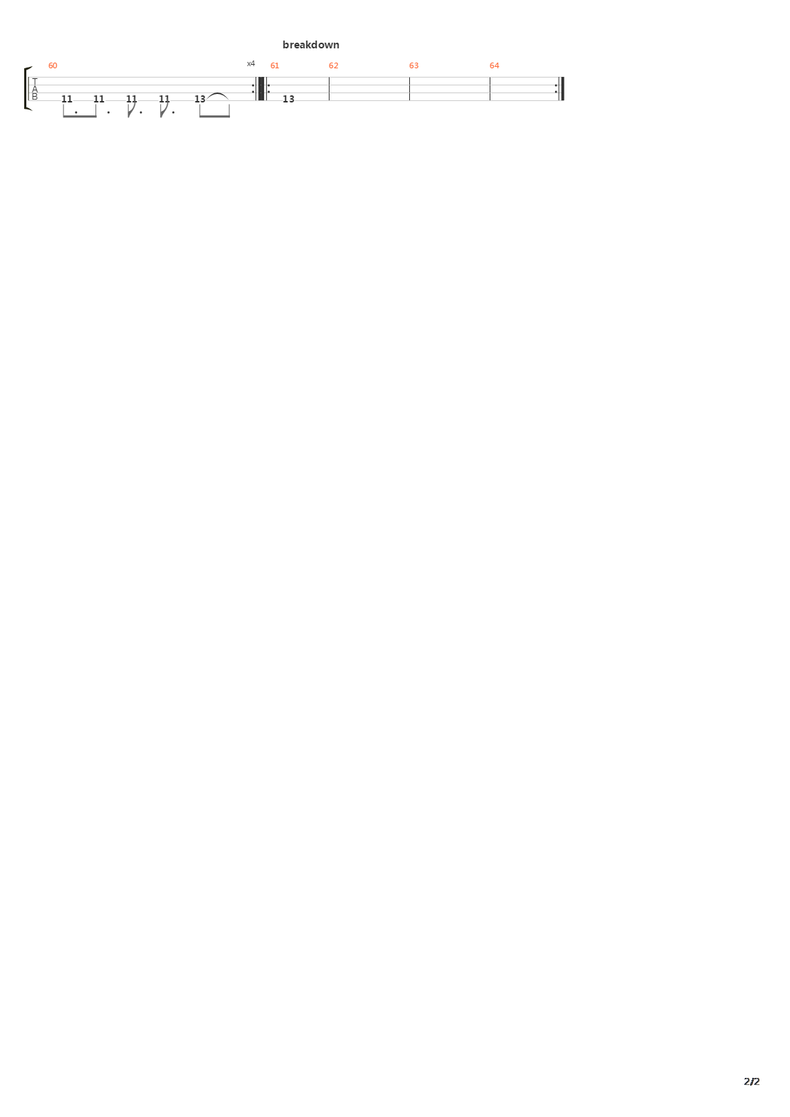 Thumper吉他谱