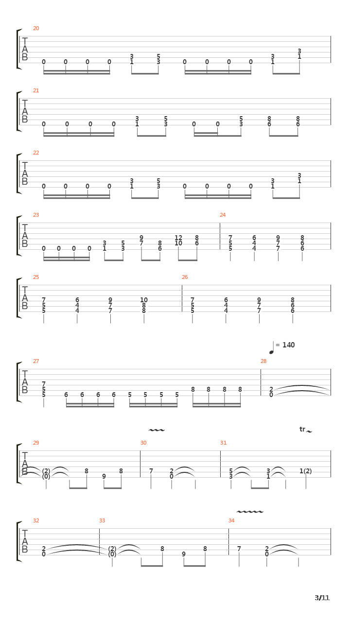 Left Hand Path吉他谱