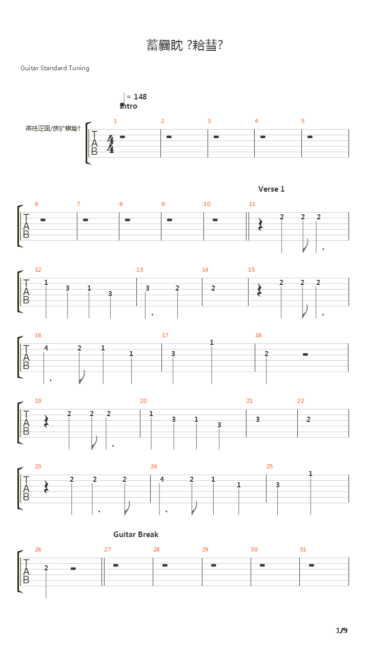 Romans O Sleze吉他谱