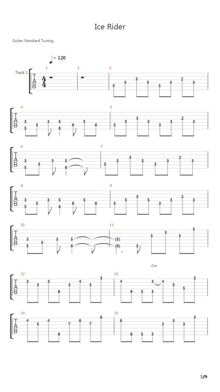 Vsadnik Iz Lda吉他谱