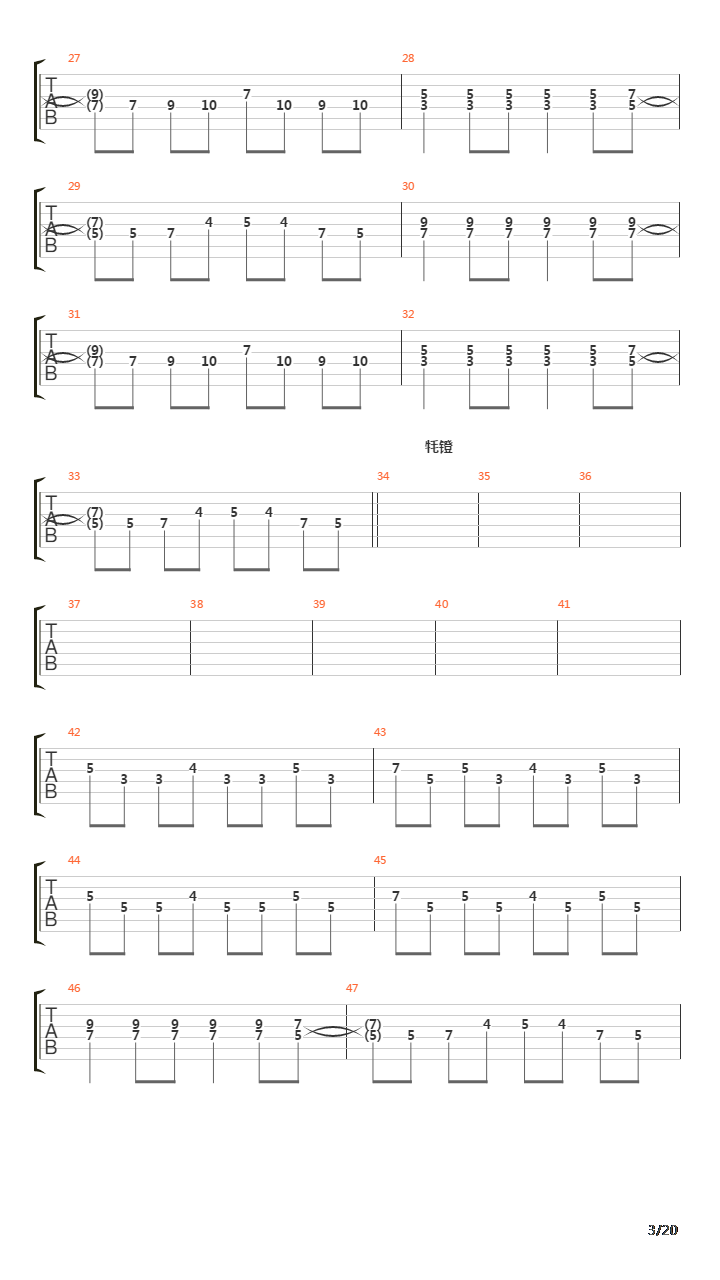 Zvon Monet吉他谱
