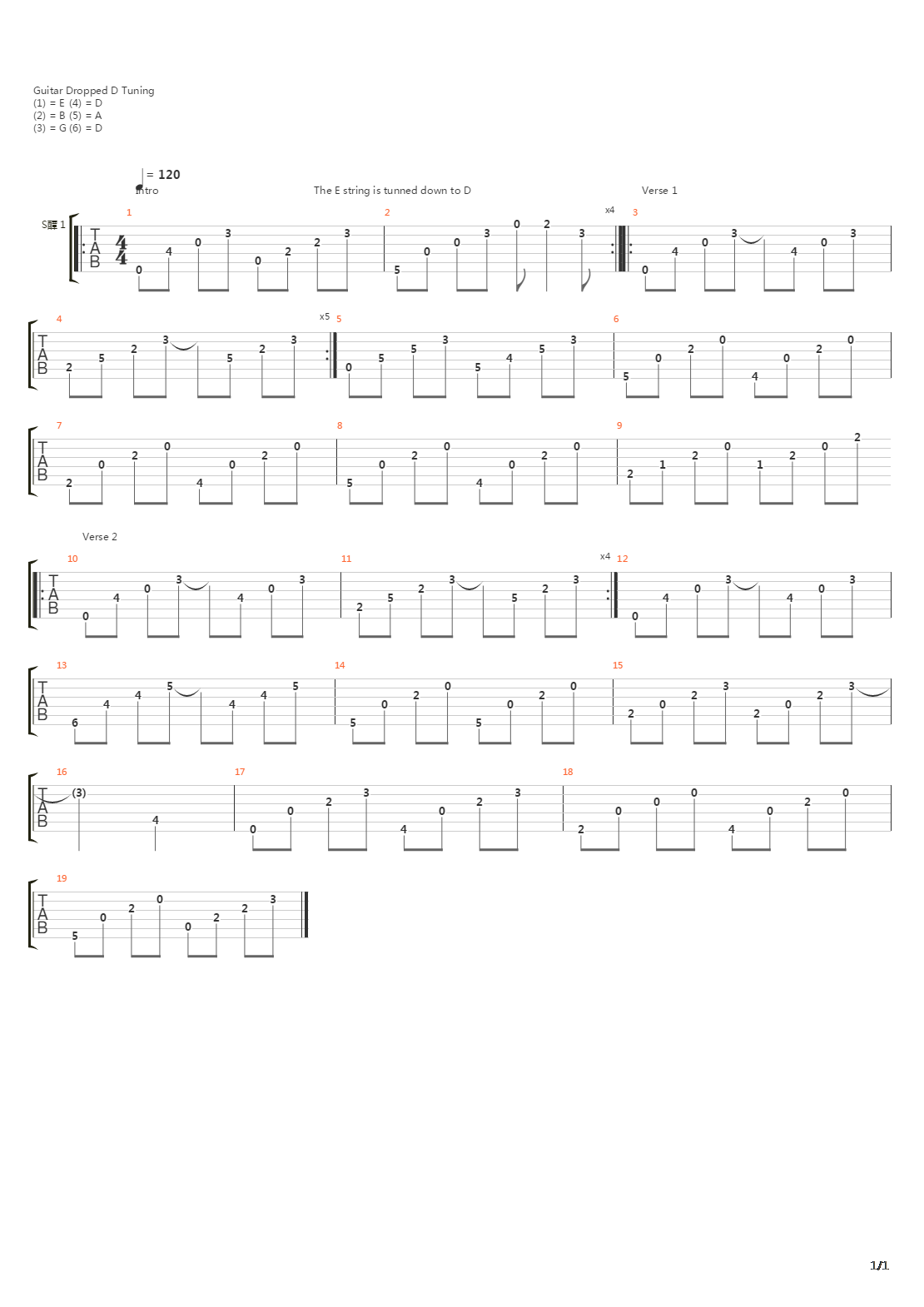 Connected吉他谱