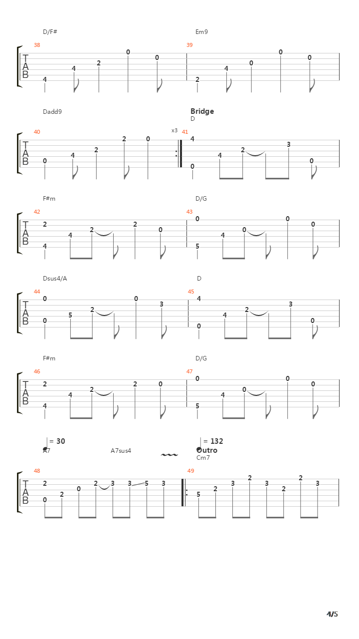 Ribbons And Bows吉他谱