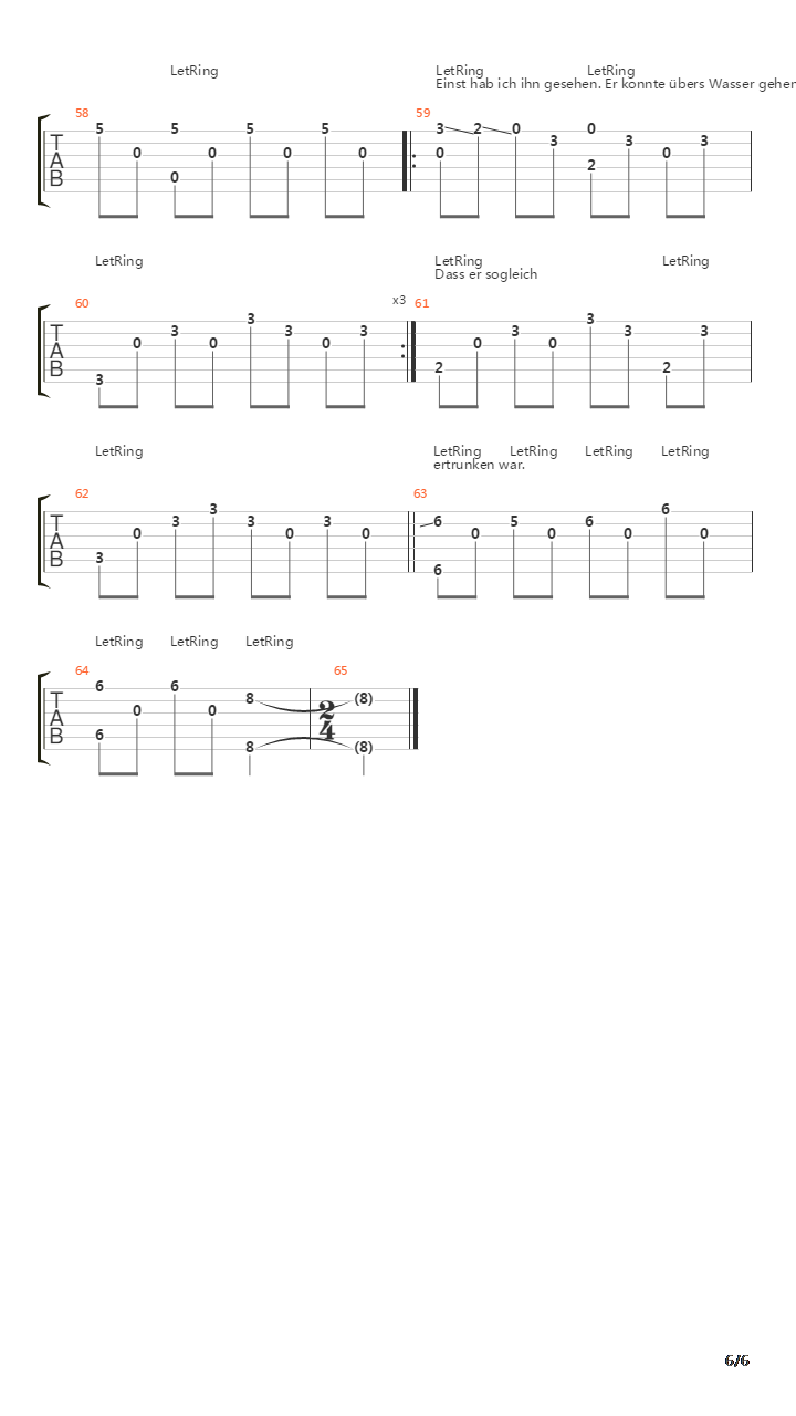 Schein Und Sein吉他谱
