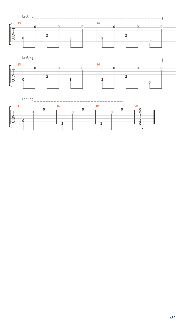 Malaguena吉他谱