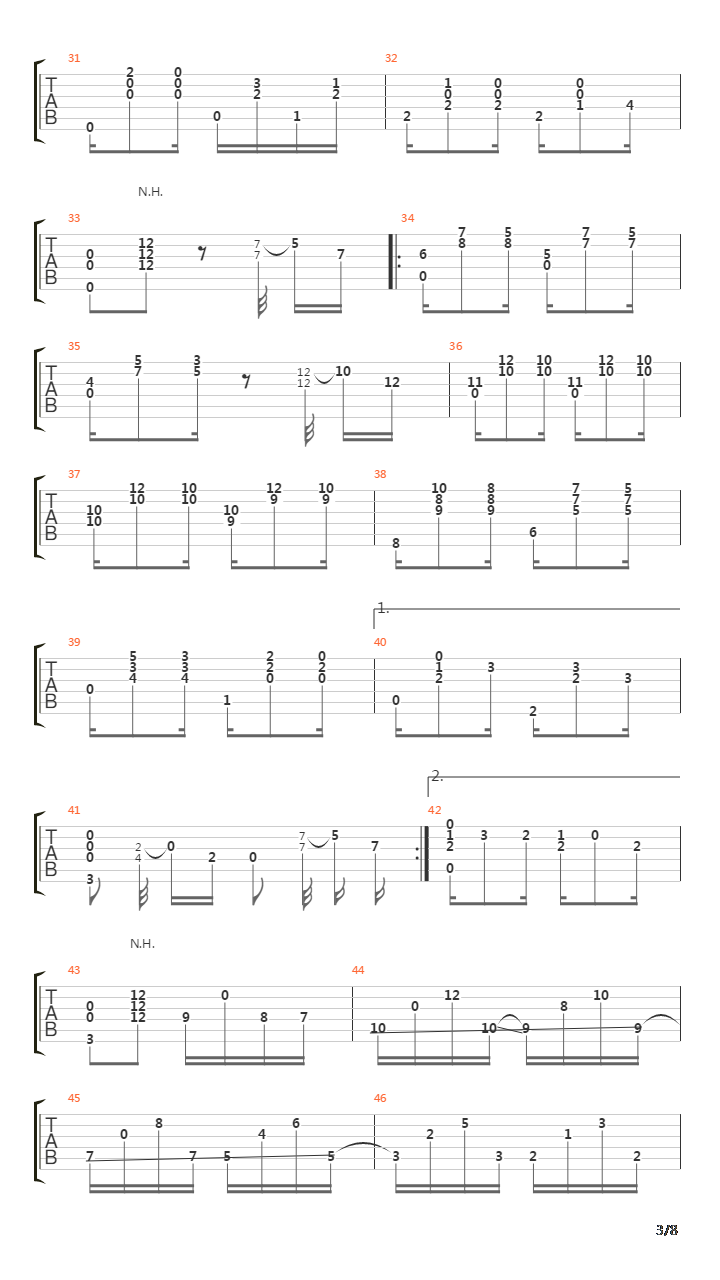 Odeon吉他谱