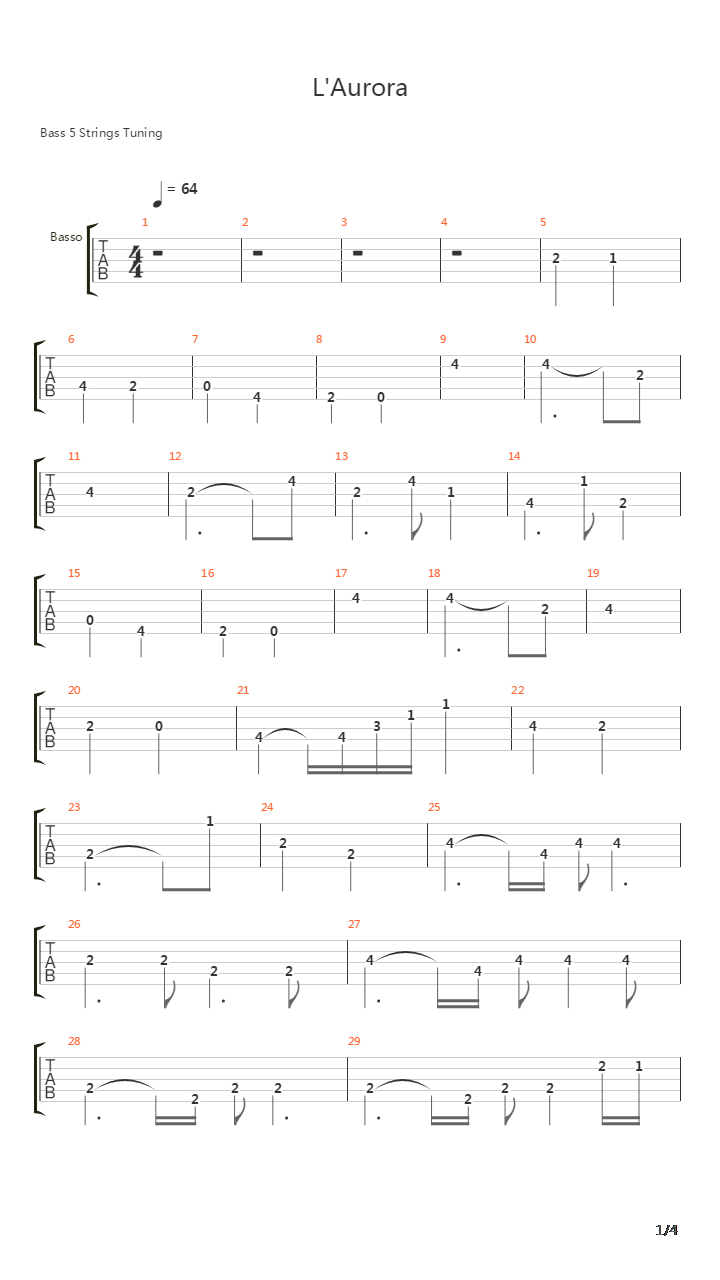 Laurora吉他谱