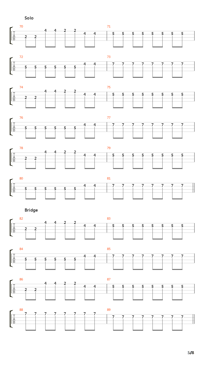 Historia Triste吉他谱