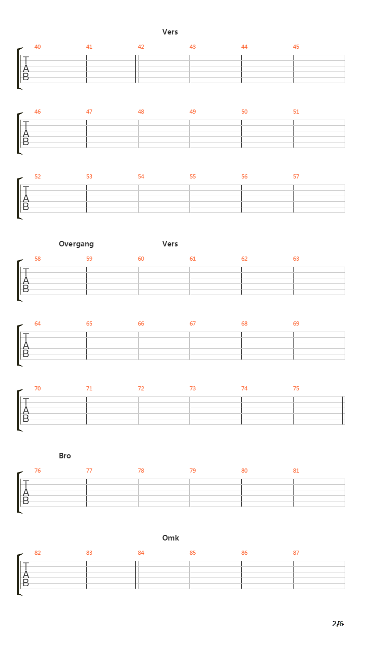 For The Fallen吉他谱