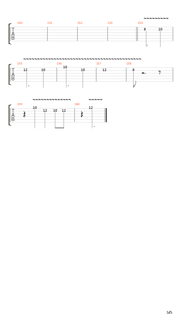 Trace Of Terror吉他谱