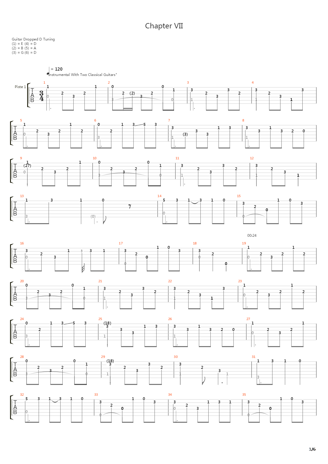 Chapter Vii吉他谱