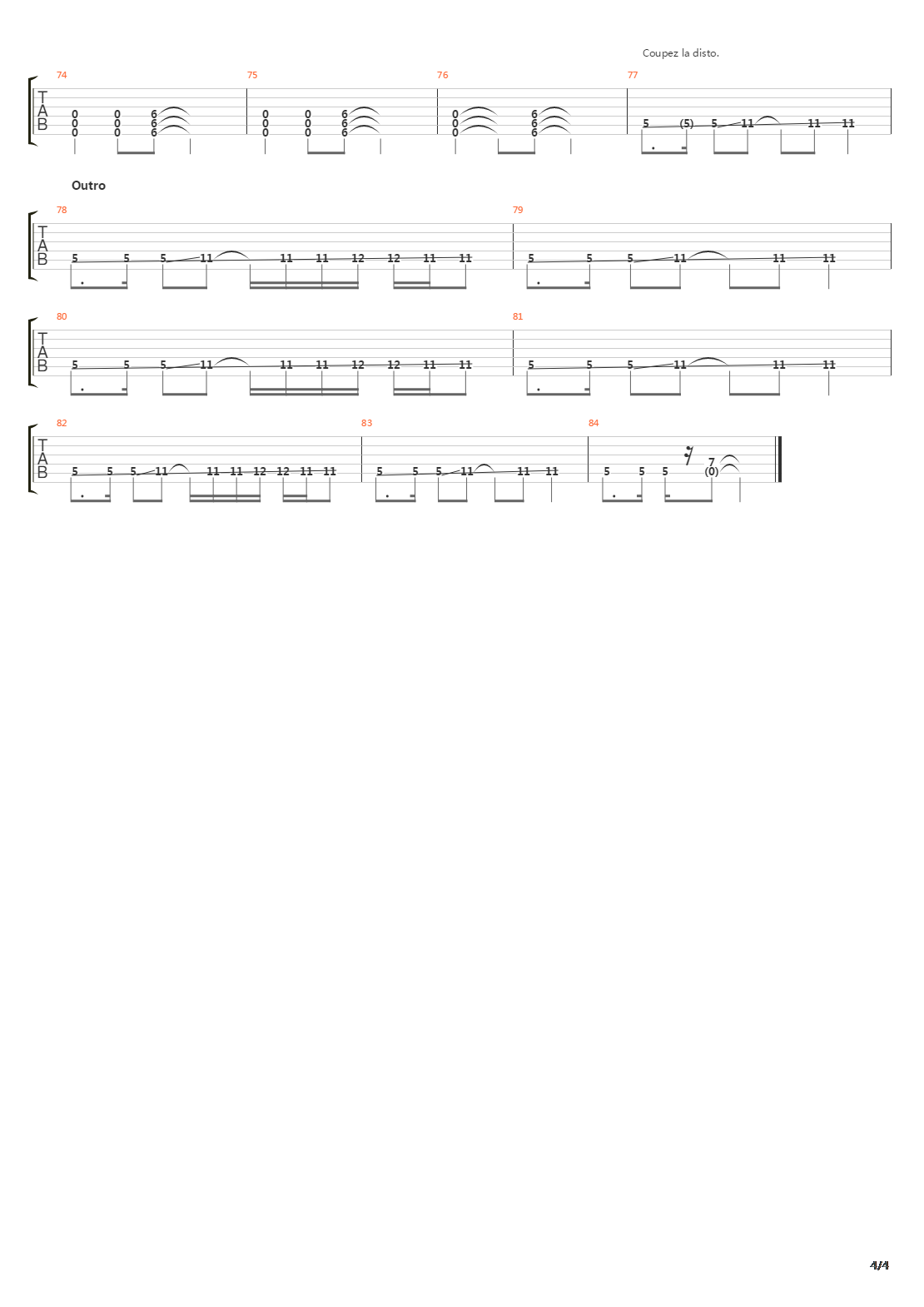 Pourquoi吉他谱
