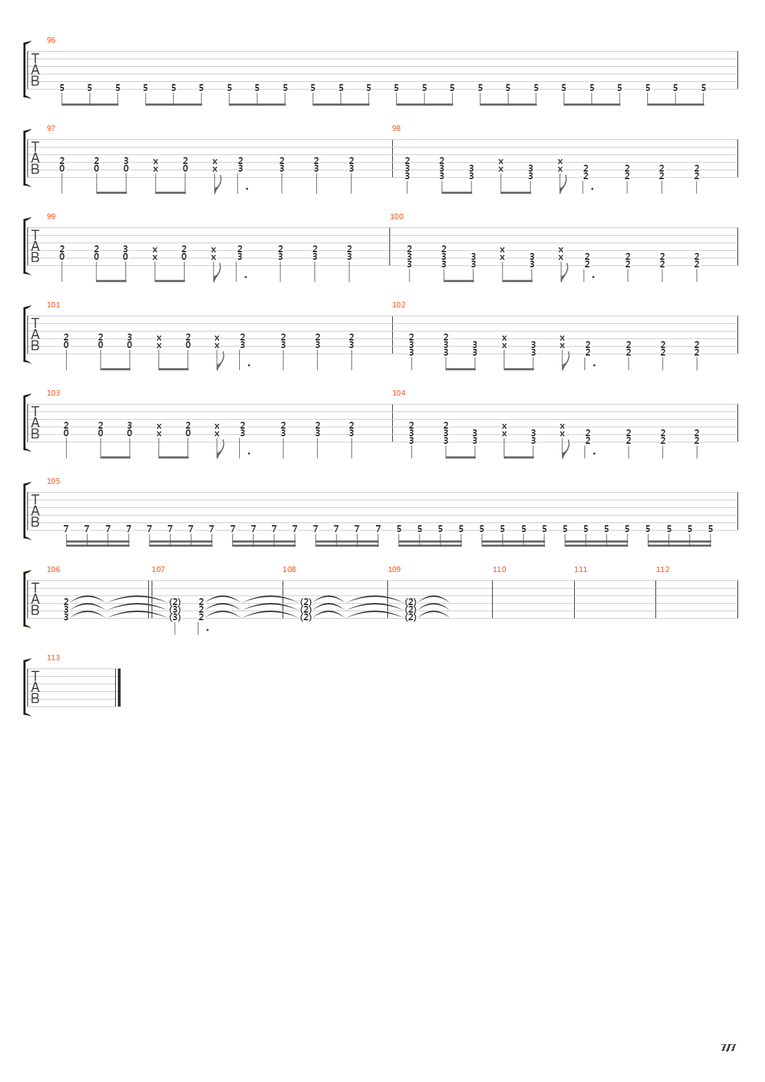 Teratologie吉他谱