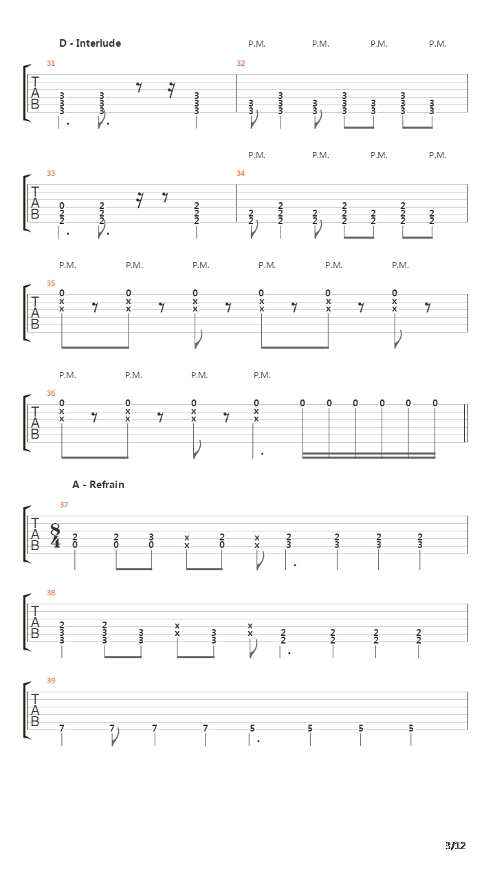 Teratologie吉他谱