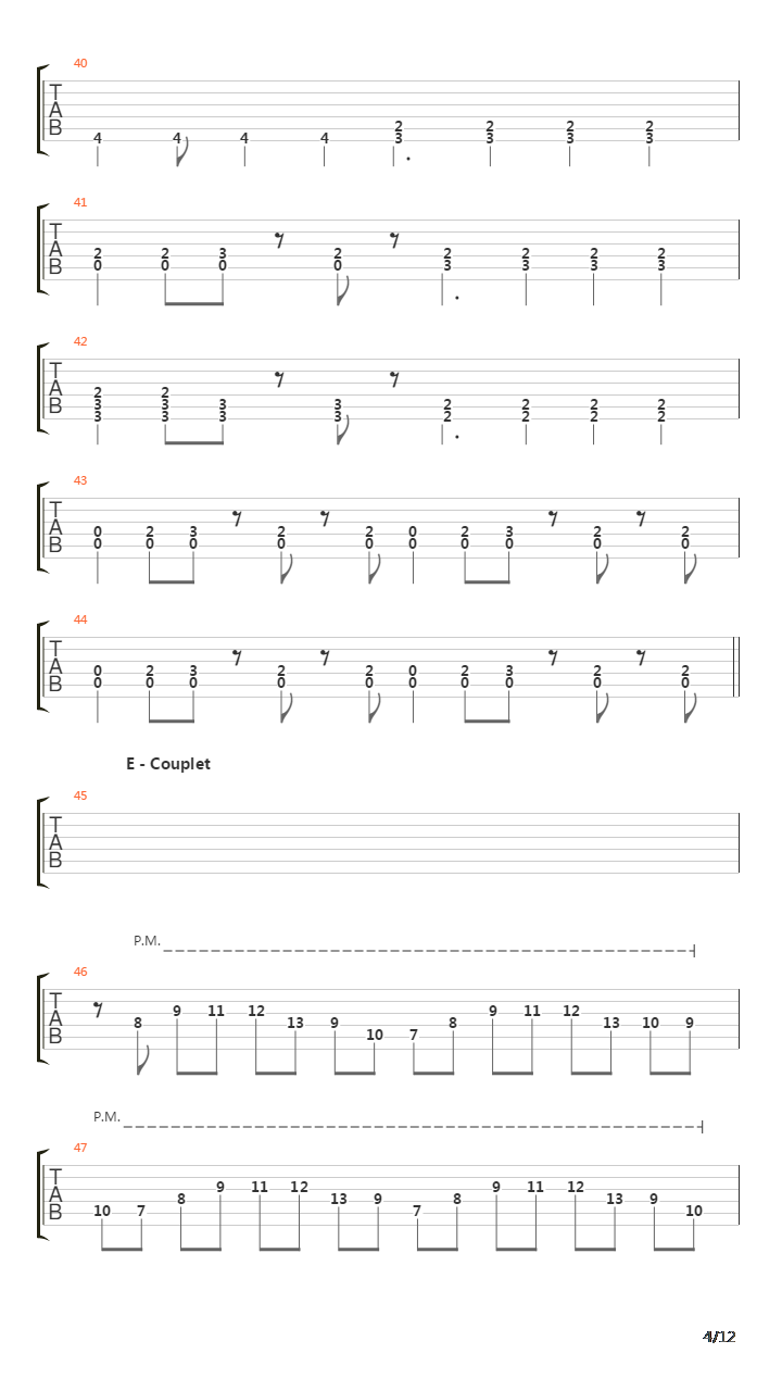 Teratologie吉他谱