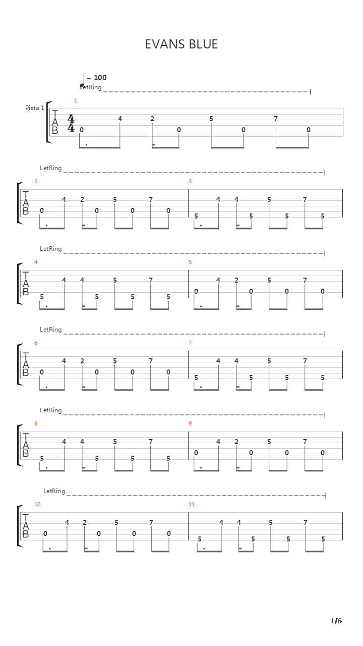 Beg吉他谱