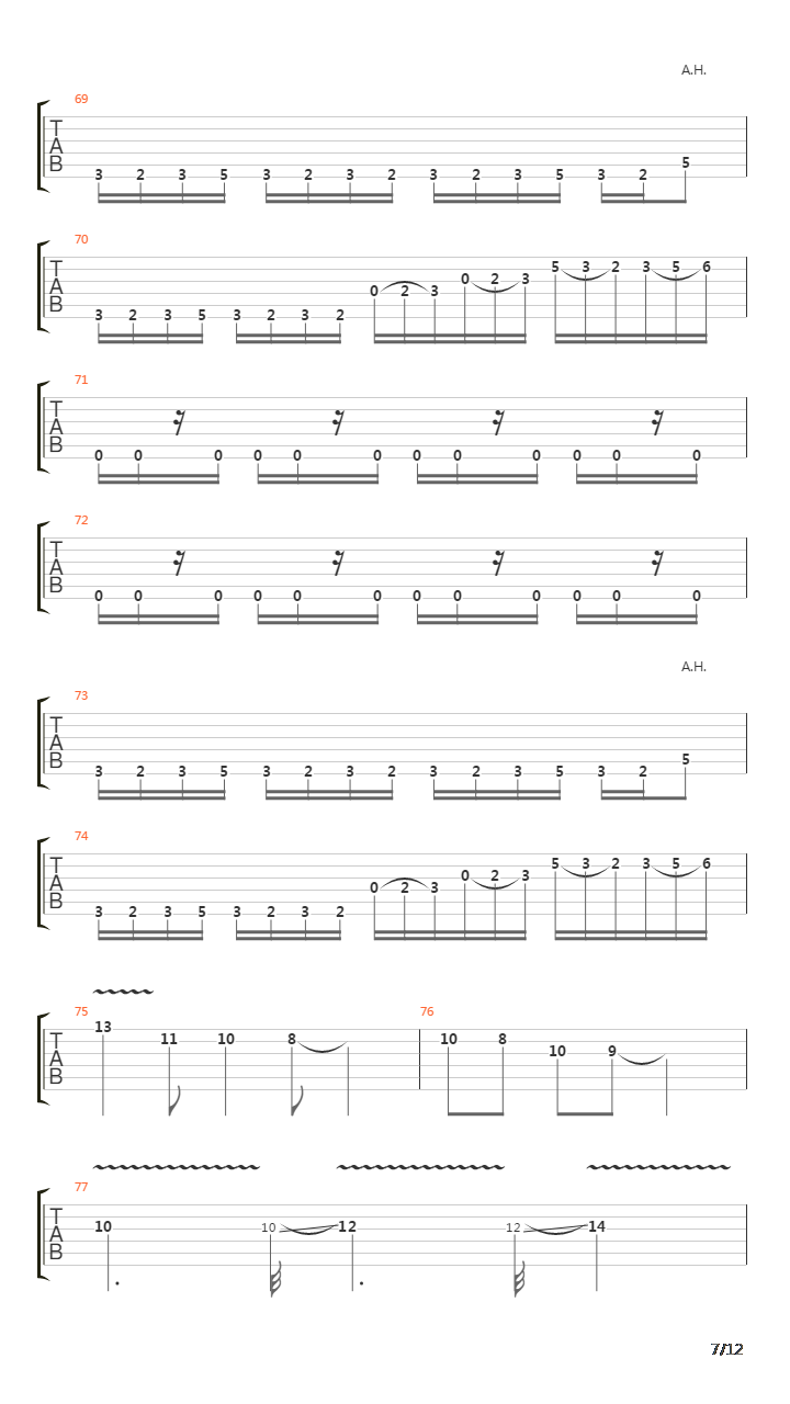 A Scattered Me吉他谱