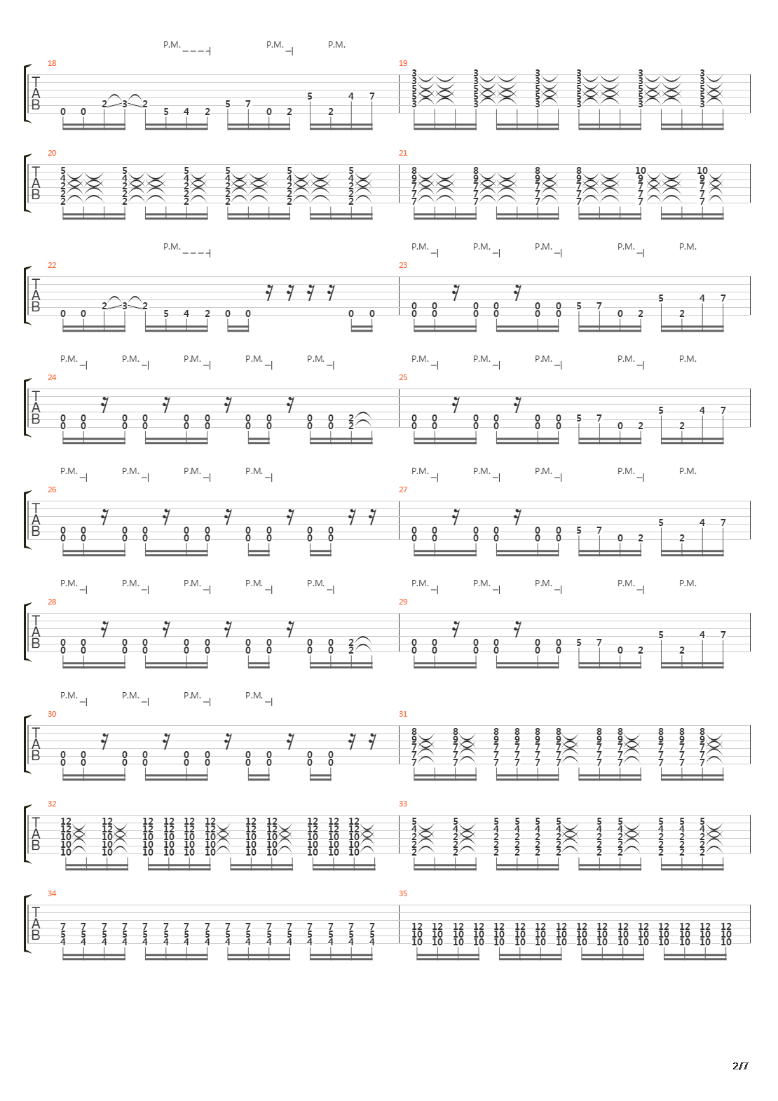 Cracks In The Wall吉他谱