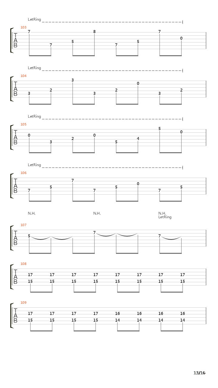 Cracks In The Wall吉他谱