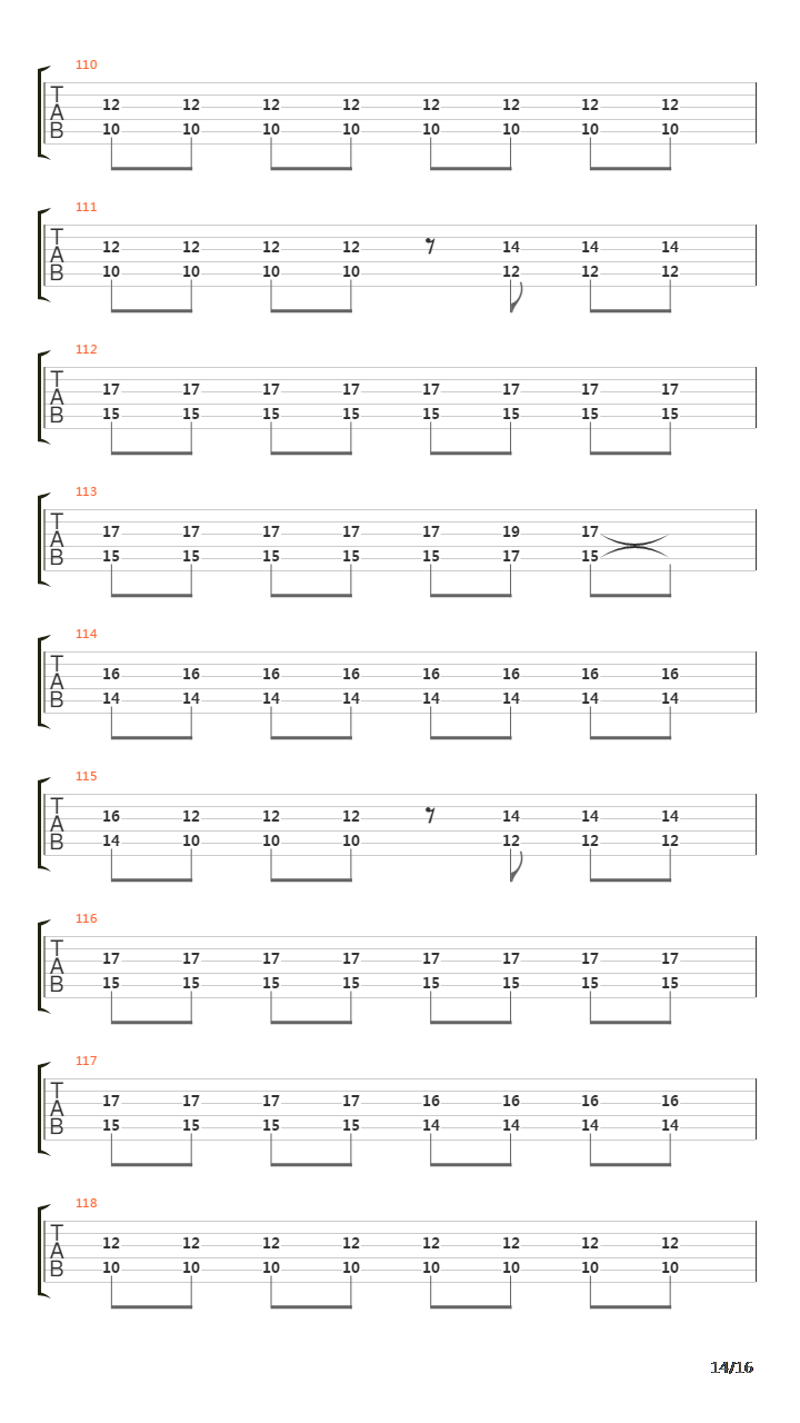 Cracks In The Wall吉他谱