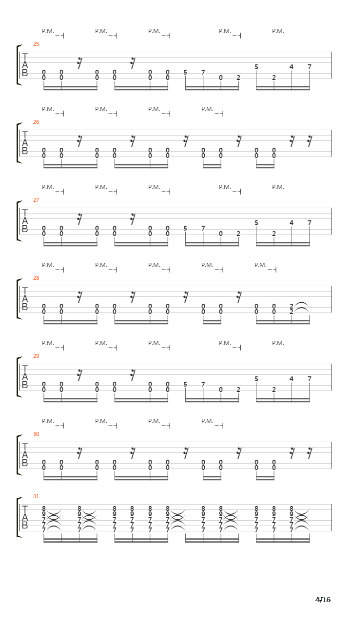 Cracks In The Wall吉他谱