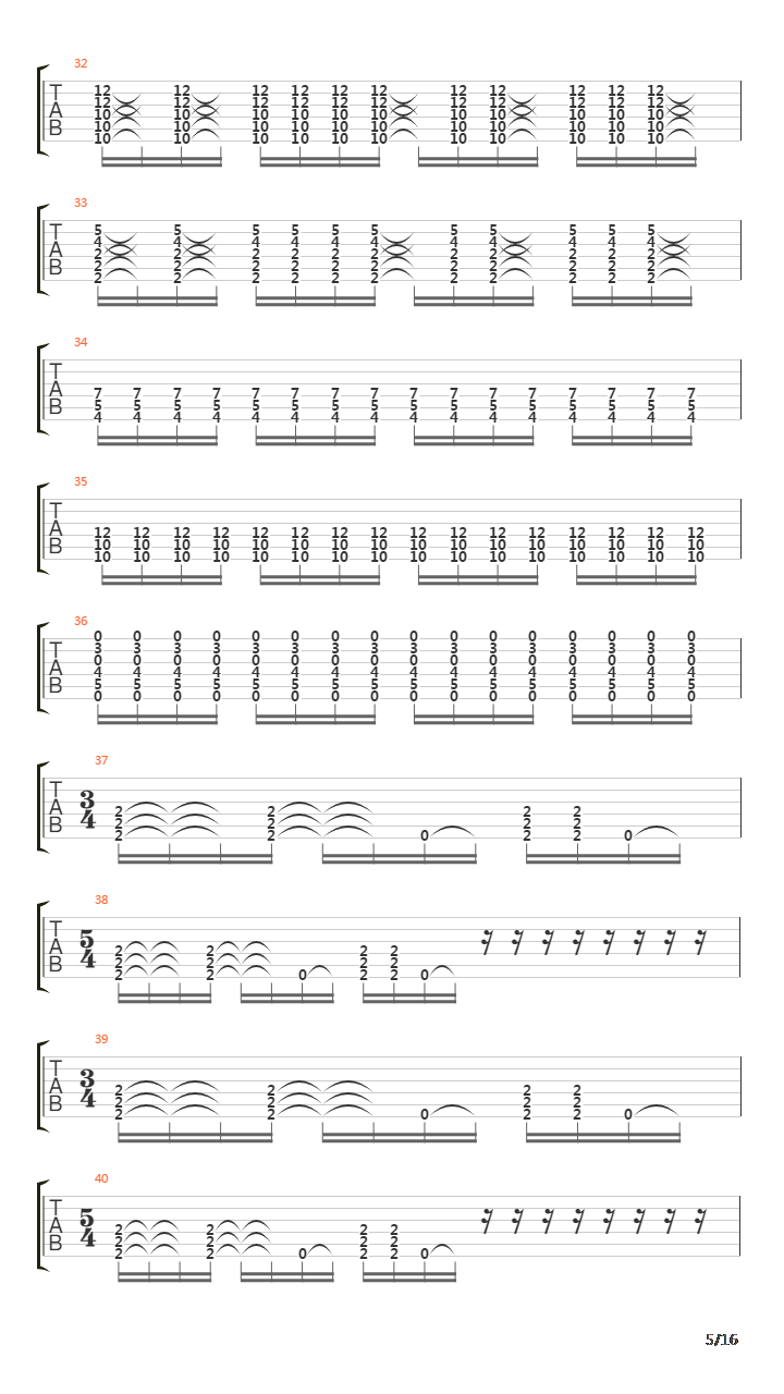 Cracks In The Wall吉他谱