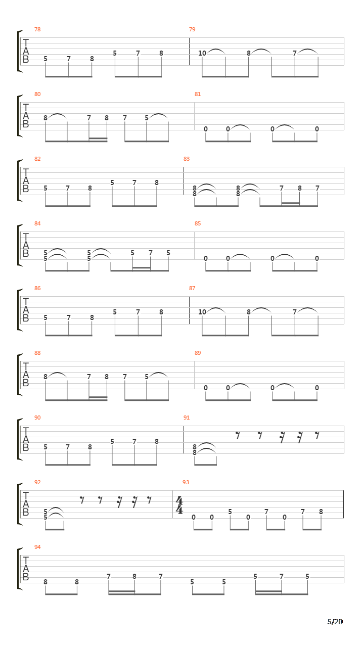 The Elysium Fields吉他谱