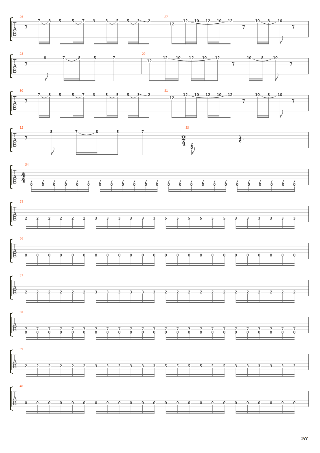 The Final War Battle Of Actium吉他谱