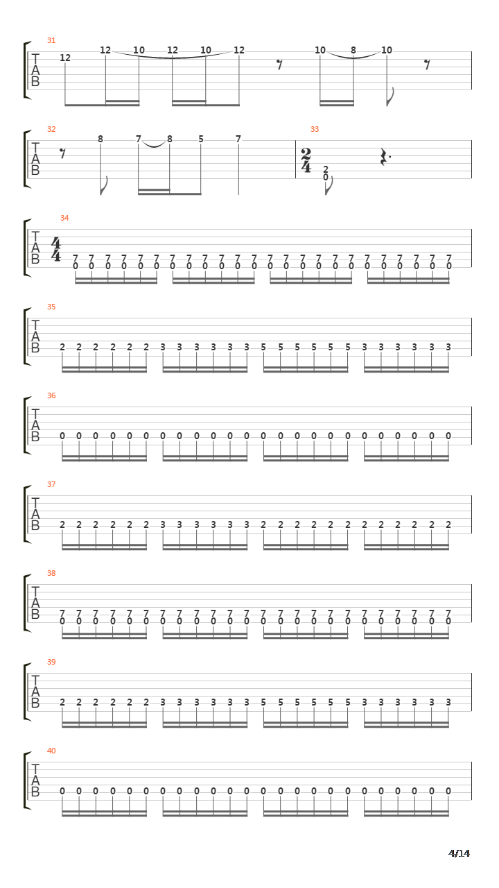 The Final War Battle Of Actium吉他谱