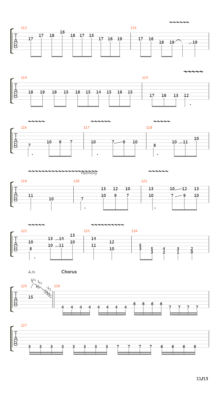 Necromaniac吉他谱