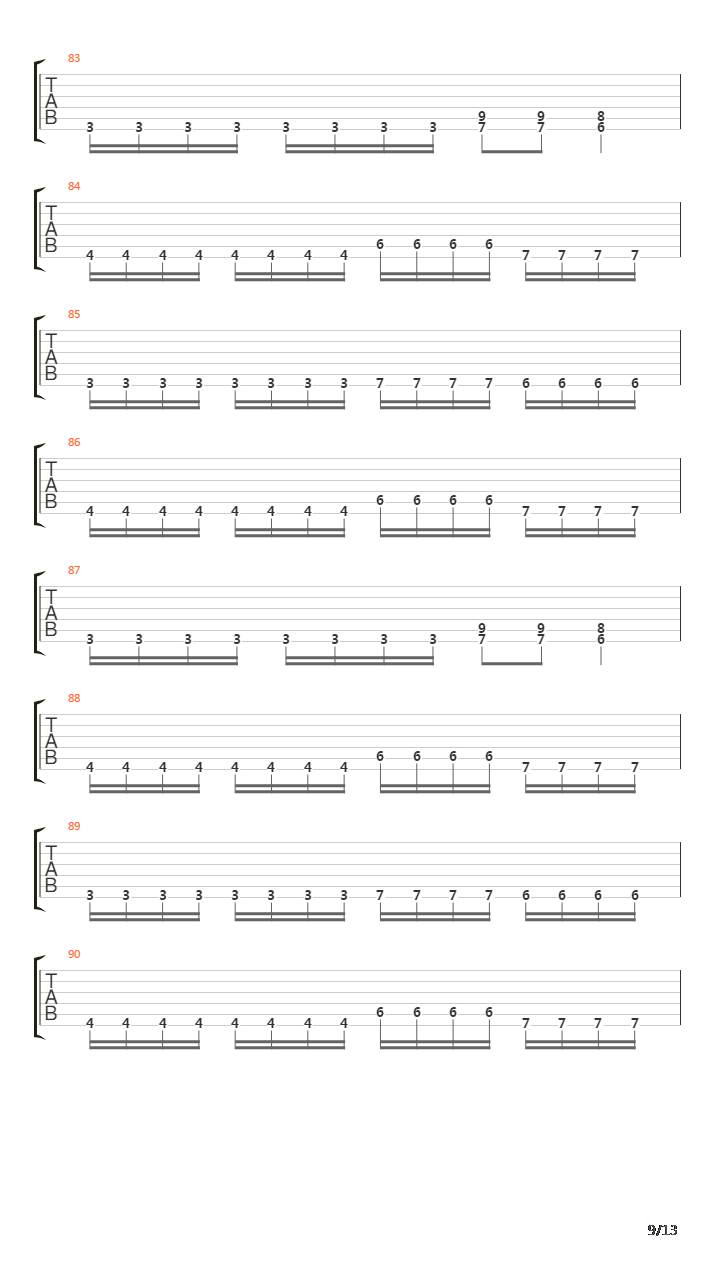 Necromaniac吉他谱