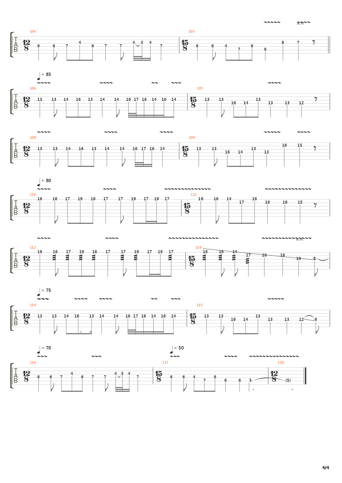 Renhetens Elv吉他谱
