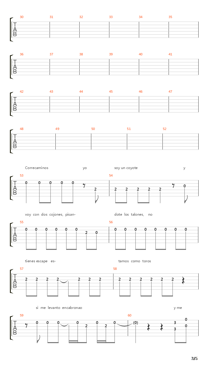 Correcaminos Estate Al Loro吉他谱