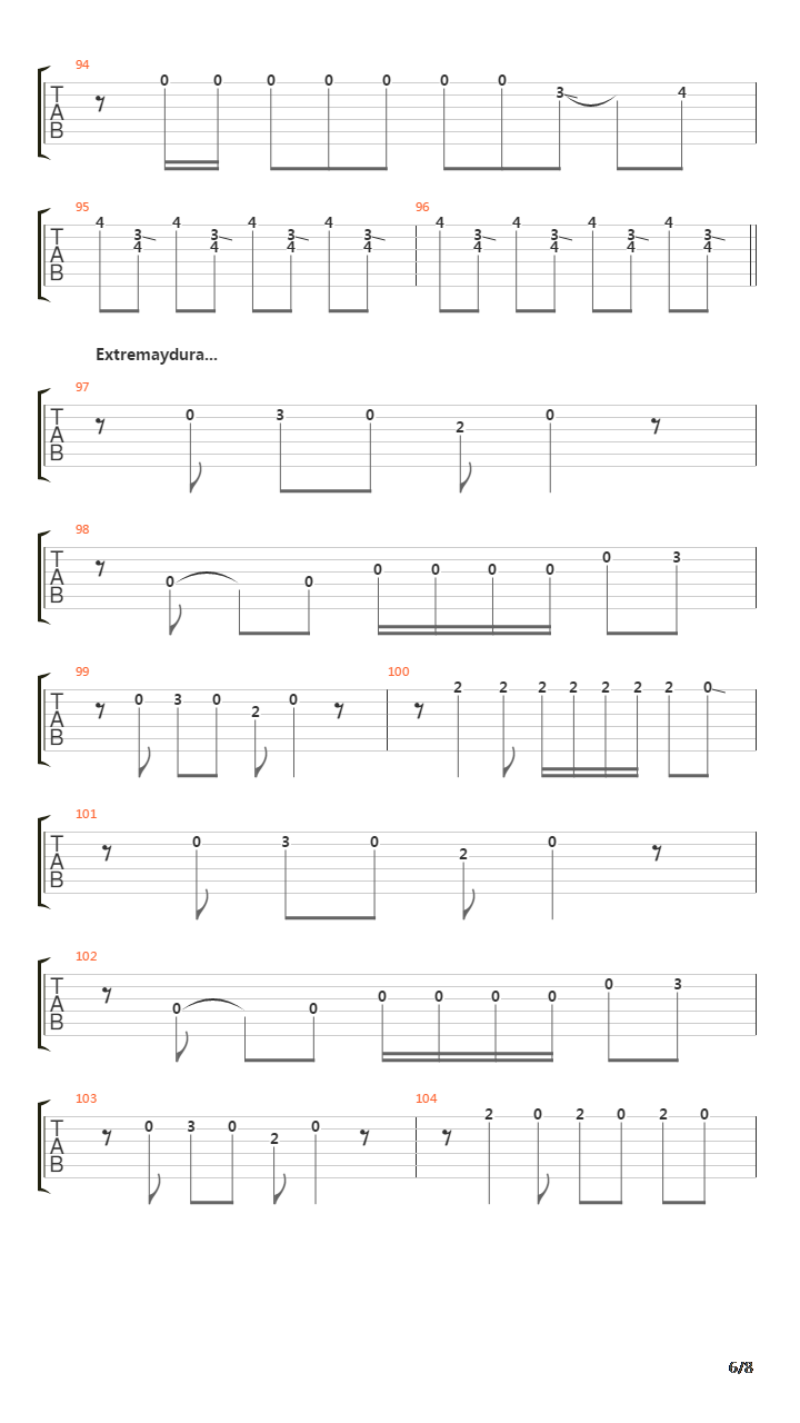 Extremaydura吉他谱